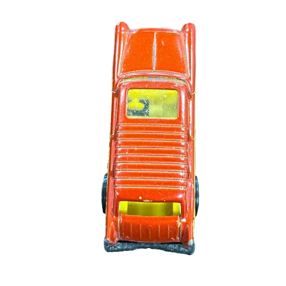Hot Wheels 1955 Chevy Nomad C.1969 Mattel Orange With Flames Modern Reproduction